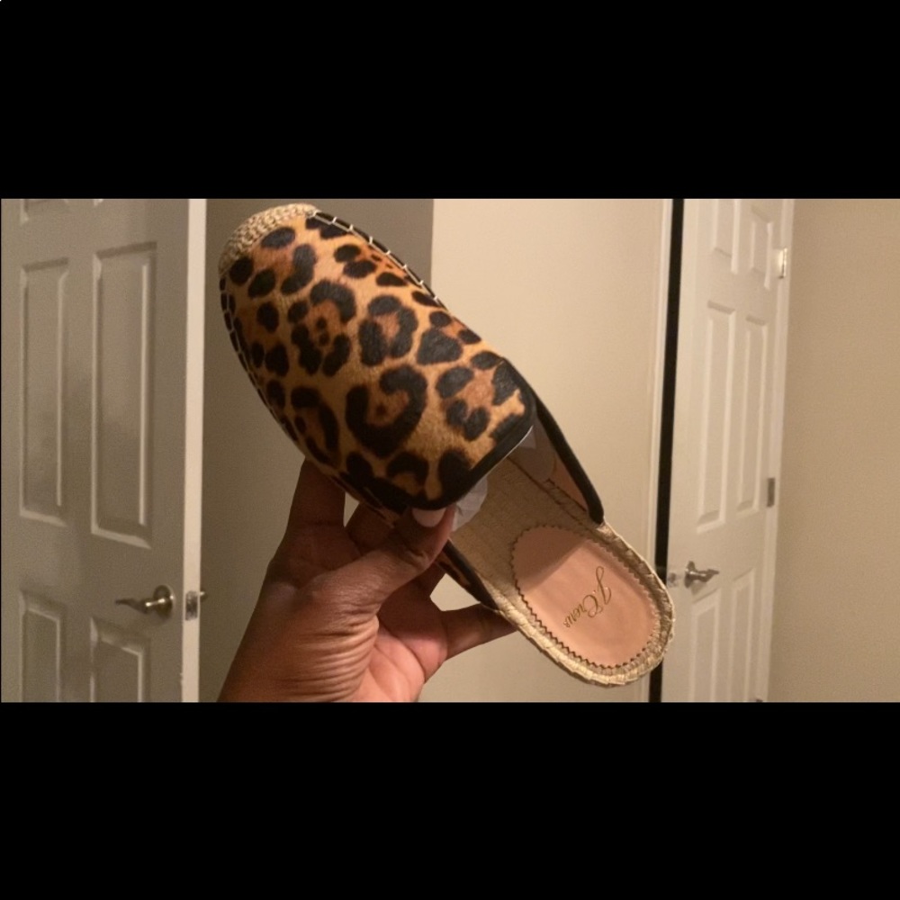 J Crew Haircalf Espadrille Mule